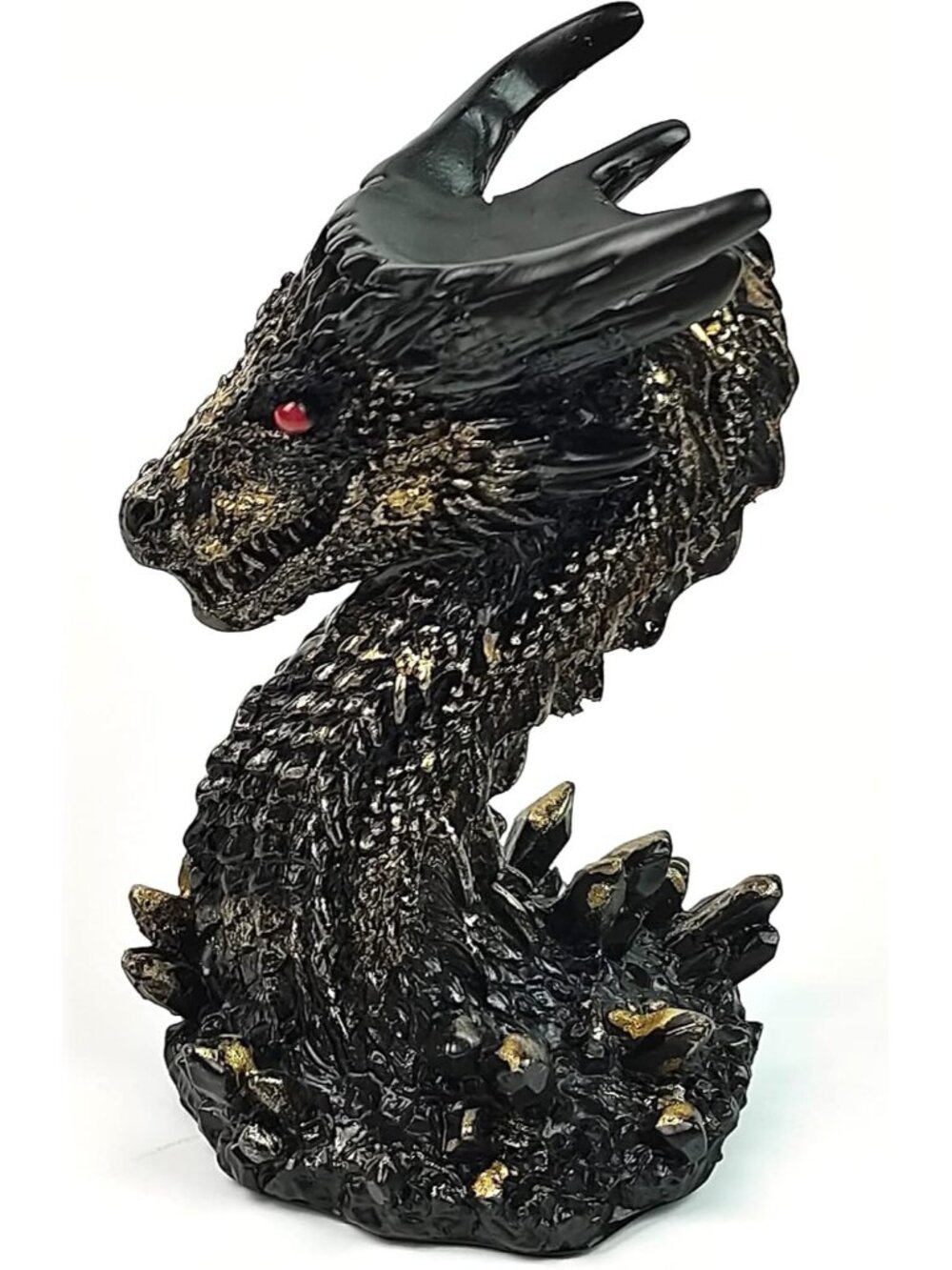Dragon Head Crystal Ball Stand Sphere Display, Natural Healing Feng Shui Glass O